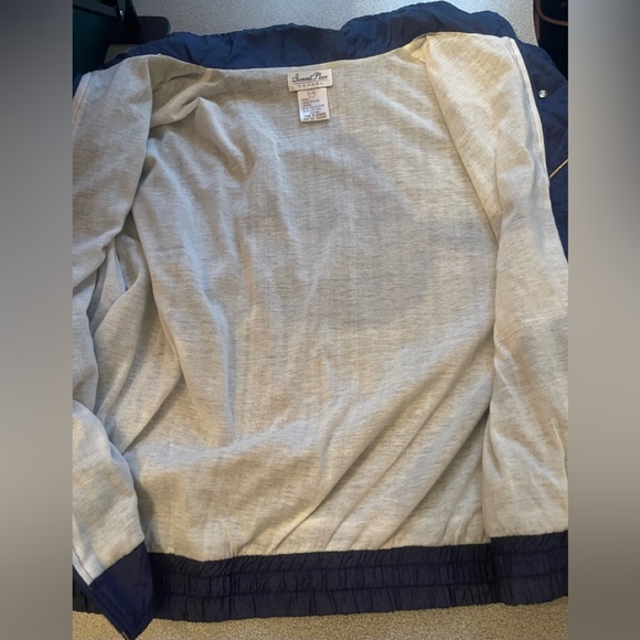 Vintage Summit Place Silver & Gold Stars Blue Jacket Size XL - Picture 6 of 12